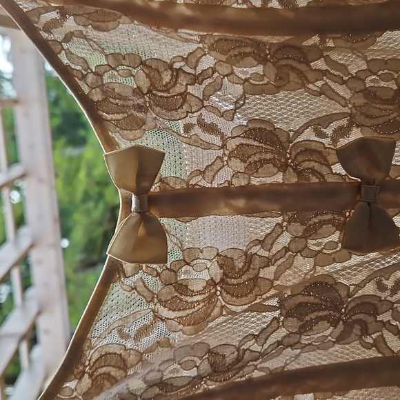 Delicates Lingerie Nightgown Nighty Beige Color Spaghetti Strap Lacey Size S - Picture 13 of 15